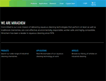 Tablet Screenshot of mirachem.com